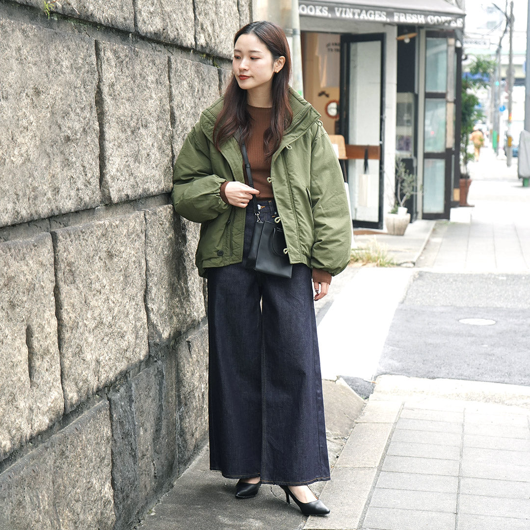 WOADBLUE（ウォードブルー） ワイド デニム パンツ / レディース ボトムス パンツ ジーンズ 綿 コットン 日本製 Wide Denim Pants