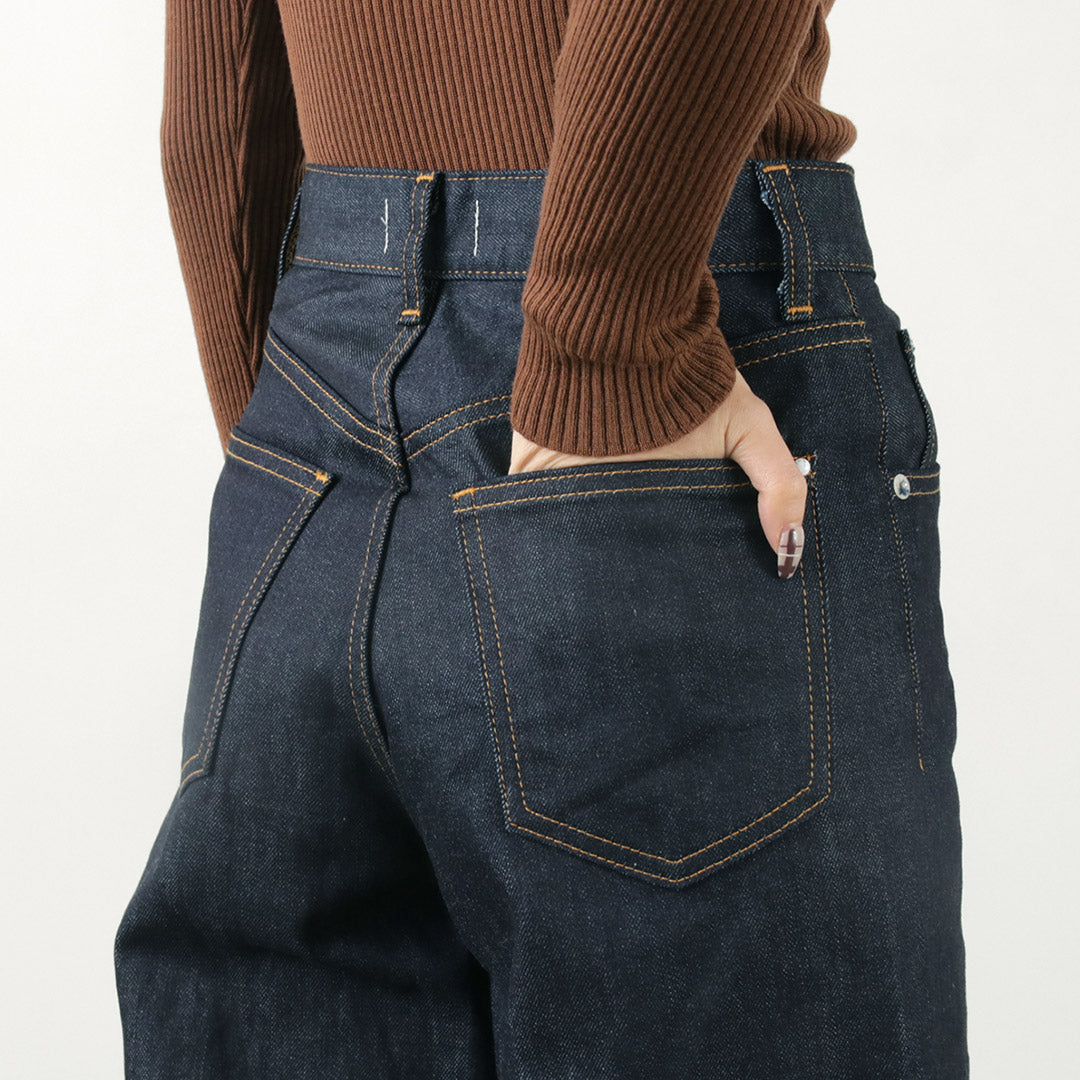 WOADBLUE（ウォードブルー） ワイド デニム パンツ / レディース ボトムス パンツ ジーンズ 綿 コットン 日本製 Wide Denim Pants