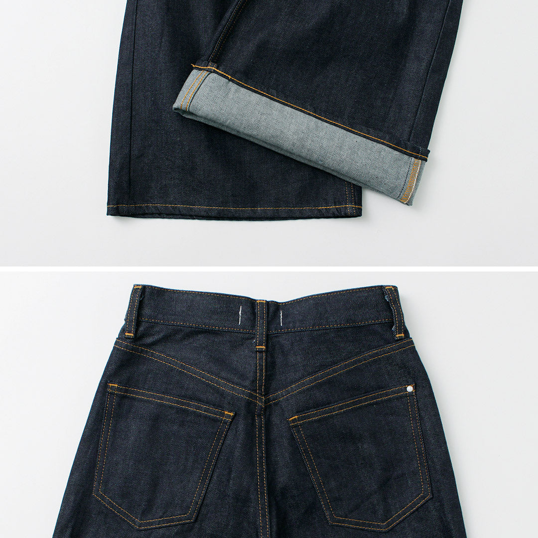 WOADBLUE（ウォードブルー） ワイド デニム パンツ / レディース ボトムス パンツ ジーンズ 綿 コットン 日本製 Wide Denim Pants