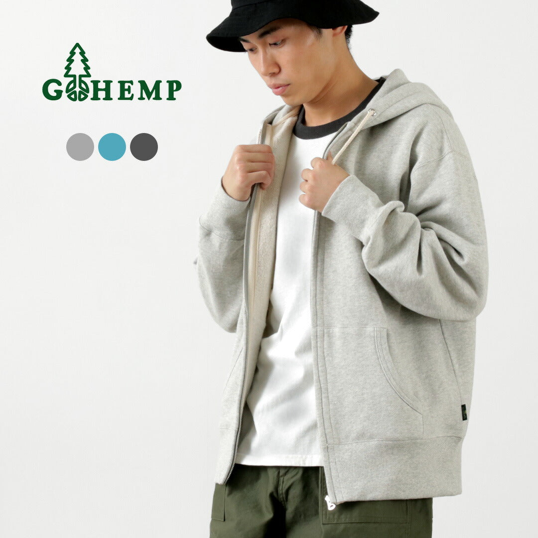 GOHEMP（ゴーヘンプ） ヘンプ ジップアップ フーディー