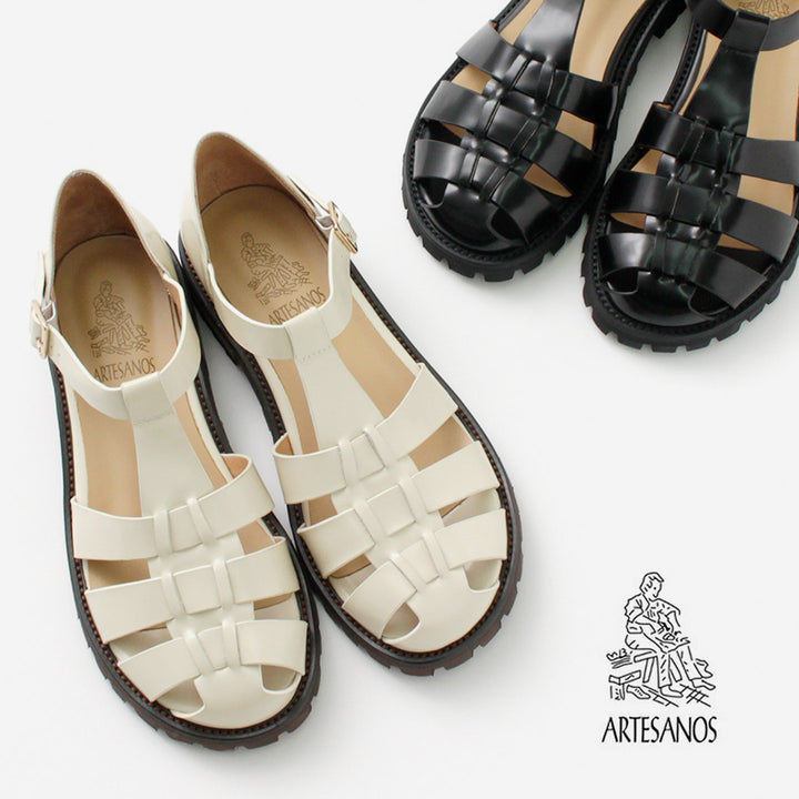 ARTESANOS（アルテサノス） グルカ サンダル / レディース 靴 シューズ メッシュ 牛革 レザー Gurkha Sandal –  ROCOCO ONLINE STORE