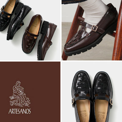ARTESANOS（アルテサノス） Tストラップ メッシュ ローファー / レディース 靴 シューズ 牛革 レザー T-strap Loafers