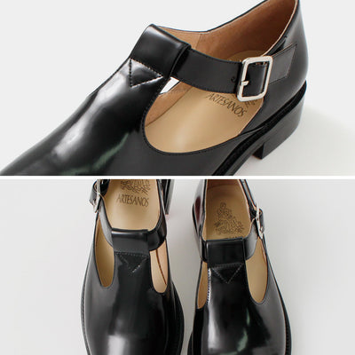 ARTESANOS（アルテサノス） Tストラップ レザーシューズ / レディース 靴 シューズ 牛革 T-strap Leather Shoes