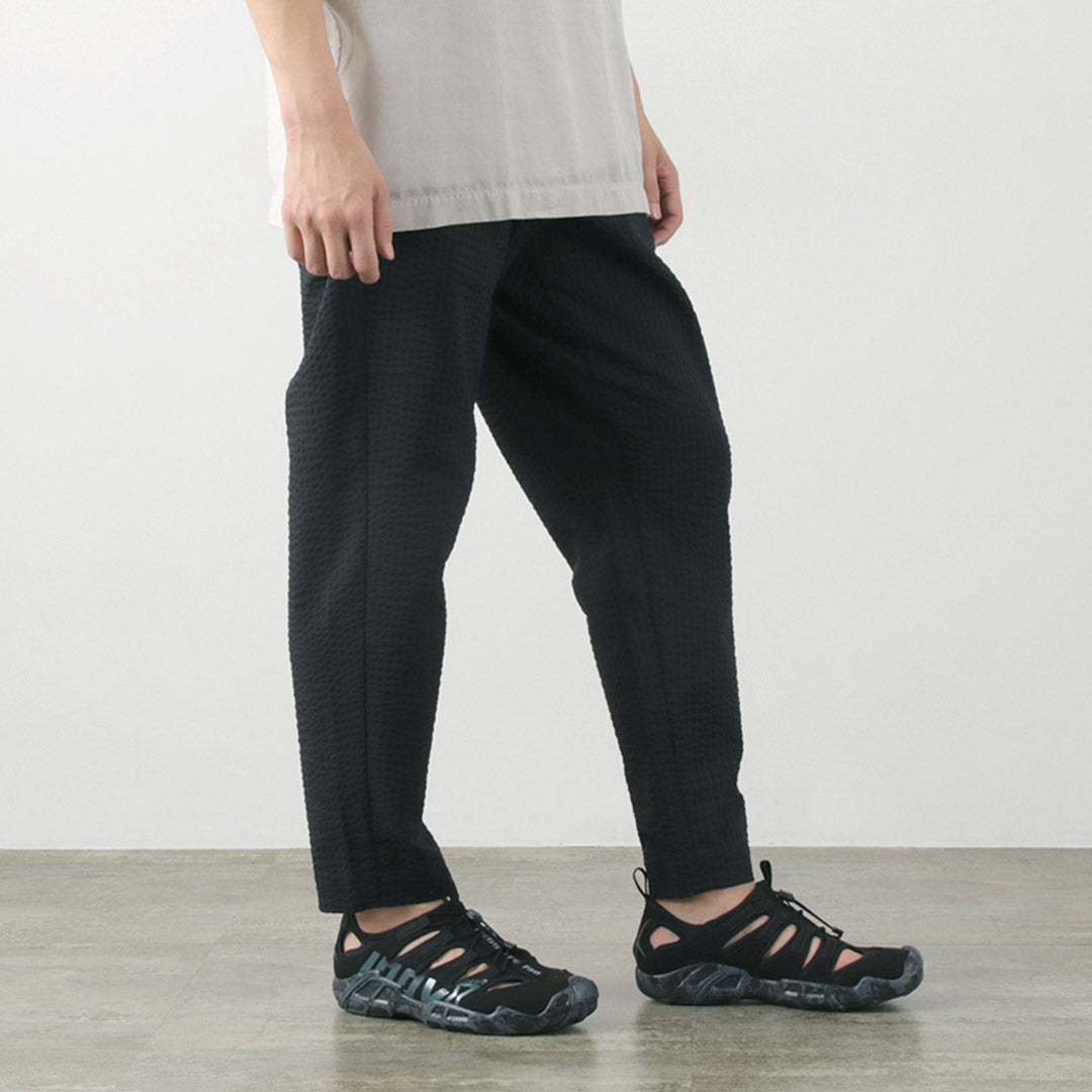 AND WANDER（アンドワンダー） ドライソフト シアサッカー パンツ / ボトムス 伸縮 吸湿速乾 COOLMAX Dry soft seersucker pants