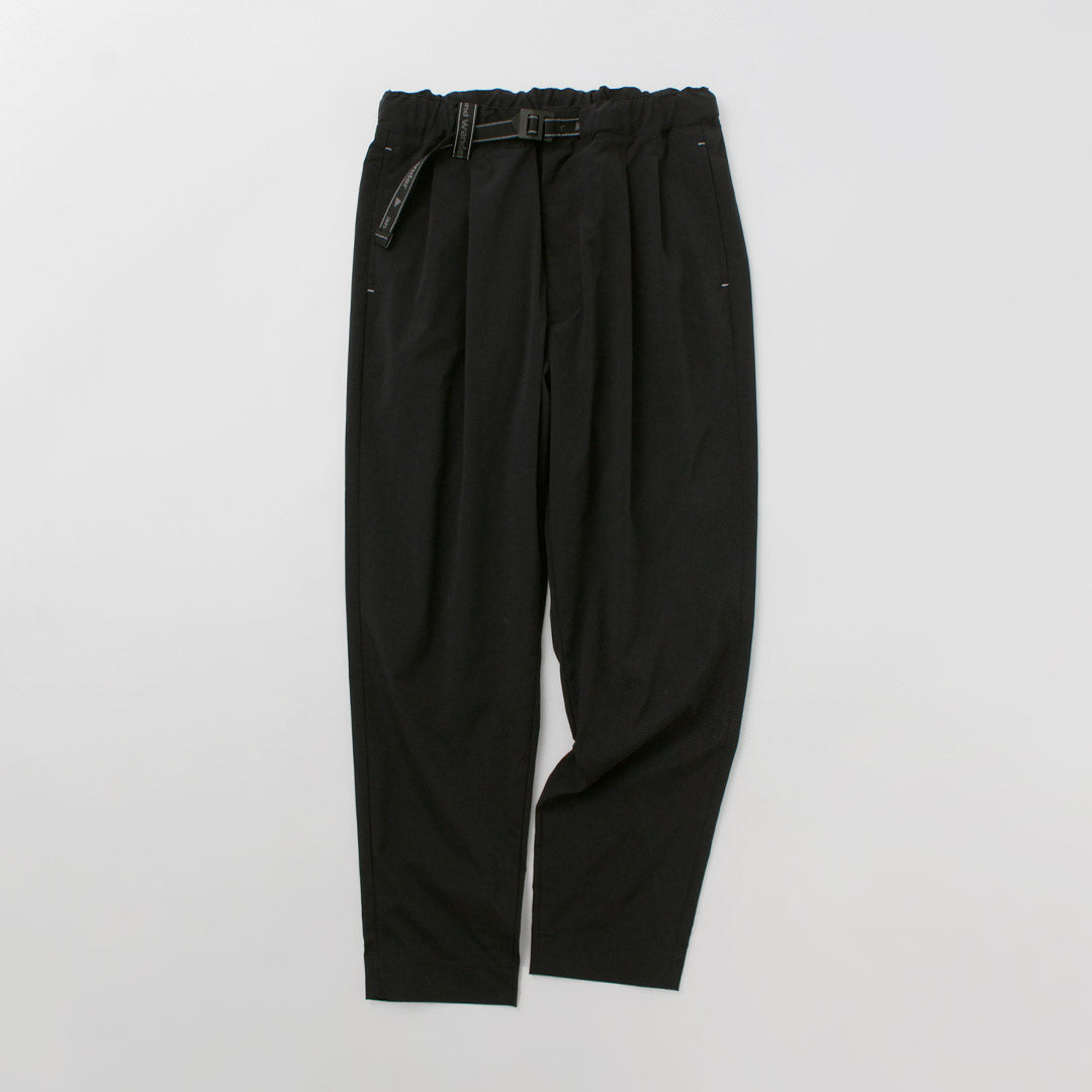 アンドワンダー シェラーストレッチサルエルパンツ*黒/0*and wander and wander (アンドワンダー) Schoeller 3XDRY stretch saruel pants