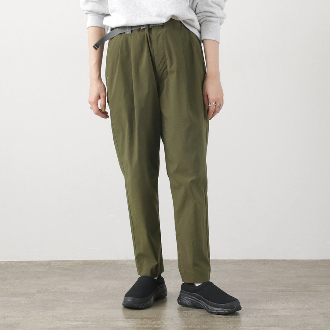 AND WANDER（アンドワンダー） UVカット ストレッチパンツ W / レディース ボトムス ウエストゴム アウトドア 日本製 UV cut stretch pants