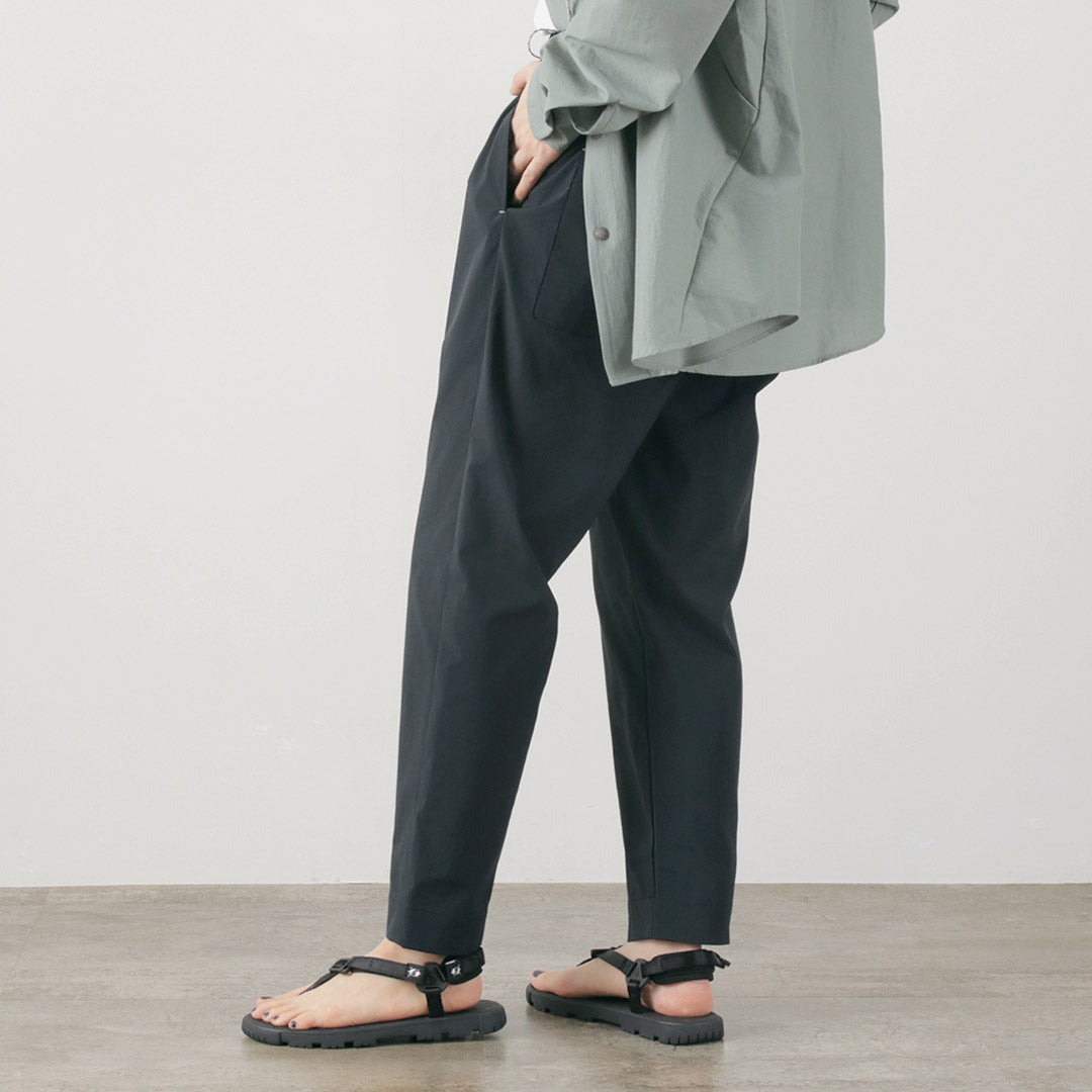 AND WANDER（アンドワンダー） UVカット ストレッチパンツ W / レディース ボトムス ウエストゴム アウトドア 日本製 UV cut stretch pants