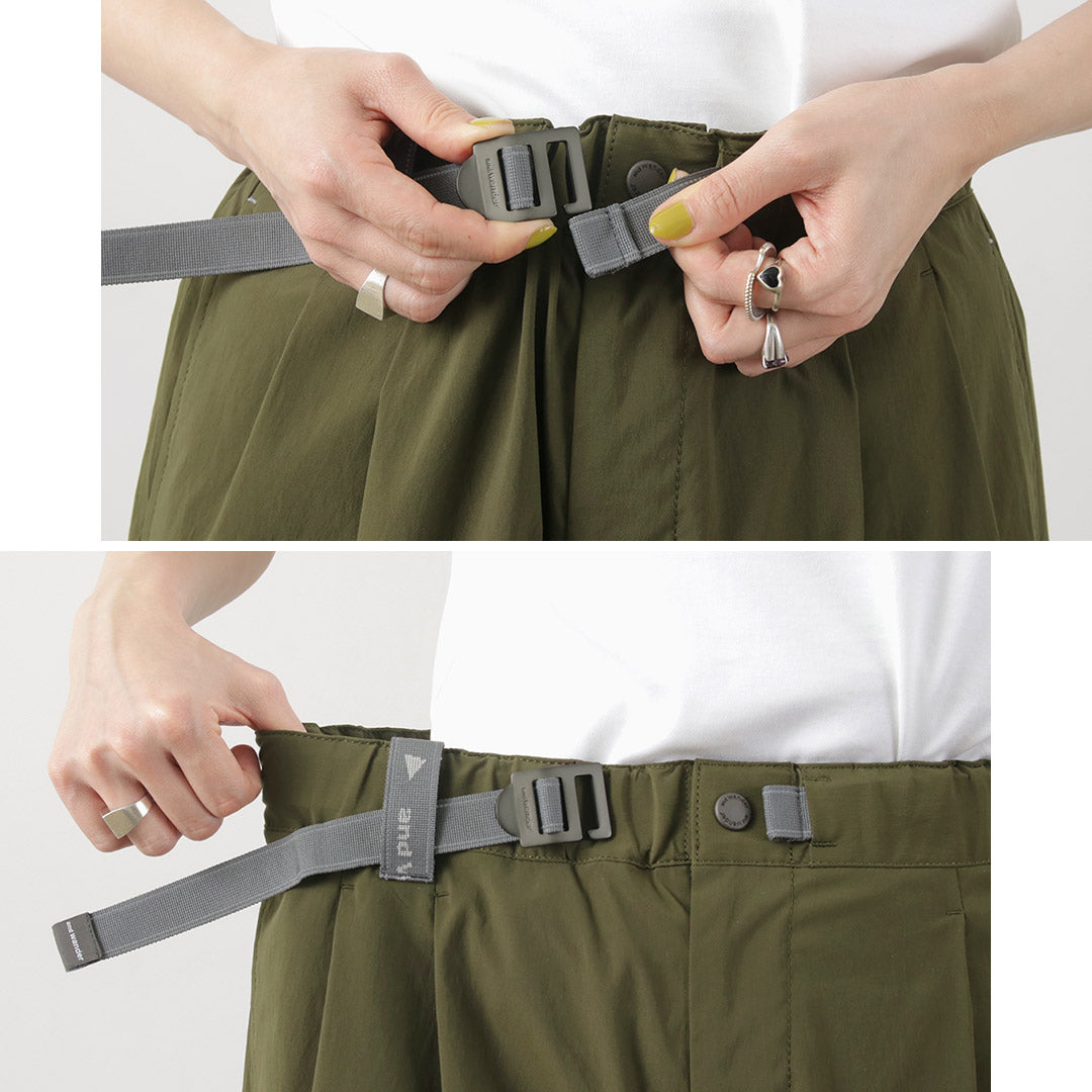 【20％OFF】AND WANDER（アンドワンダー） UVカット ストレッチパンツ W 2024年モデル