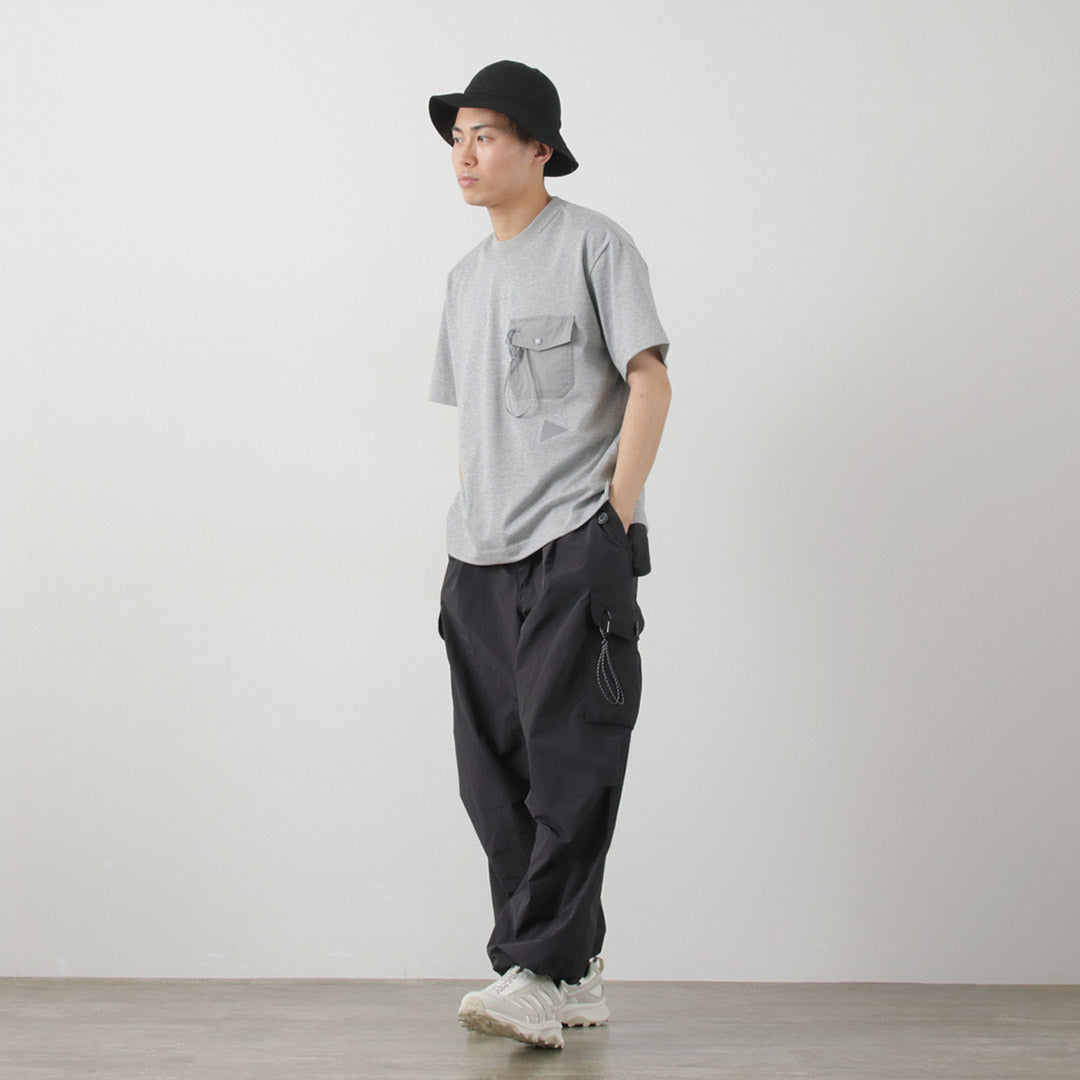 20％OFF】AND WANDER（アンドワンダー） ポケットTシャツ 2024年モデル