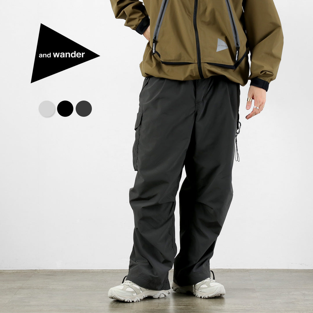 AND WANDER（アンドワンダー） オーバーサイズ カーゴパンツ 2025年モデル