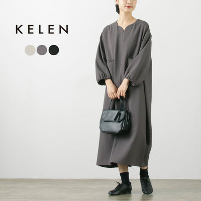 KELEN（ケレン） LECOL デザインネック ドレス / ワンピース ロング フォーマル オケージョン 入学式 卒業式 セレモニー きれいめ LECOL Design Neck Dress