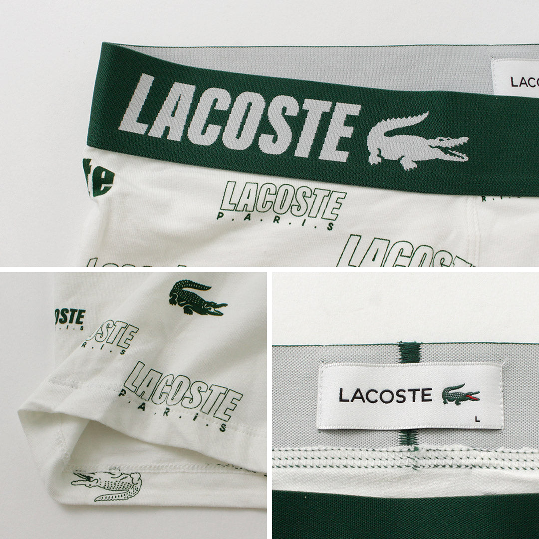 LACOSTE（ラコステ） ロゴデザイン 3パック ボクサーパンツ