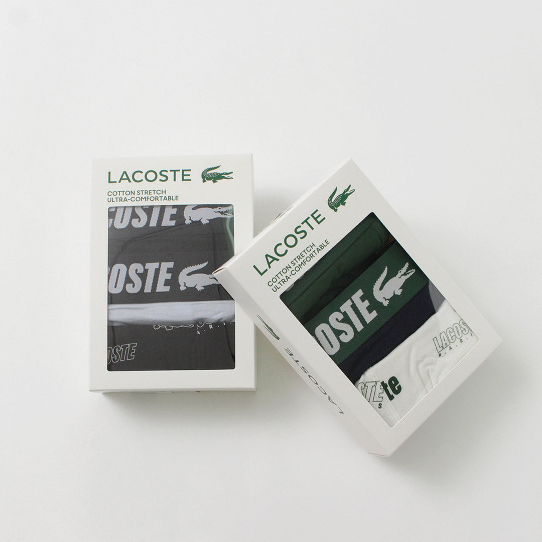 LACOSTE（ラコステ） ロゴデザイン 3パック ボクサーパンツ