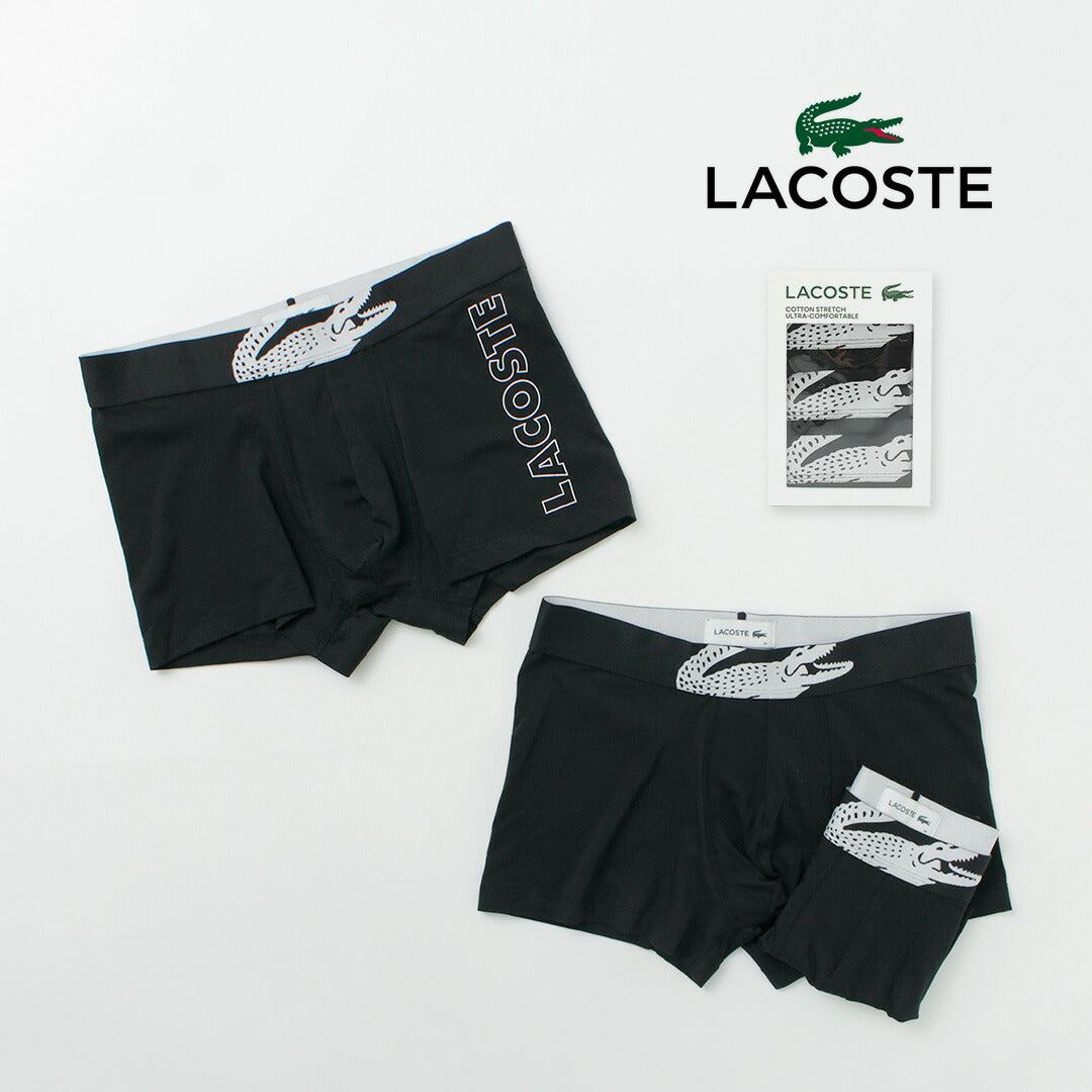 LACOSTE（ラコステ） クロックプリント 3パック ボクサーパンツ