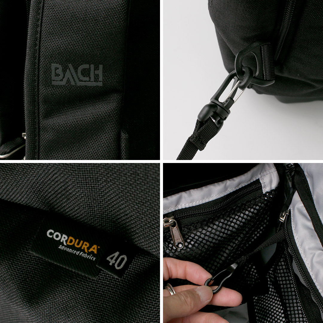 BACH（バッハ） ドクターロール 40L / メンズ キャリーケース スーツケース トロリーバッグ 機内持ち込み リュック 布製 ソフト 2WAY 3WAY 撥水 旅行 トラベル Dr.Roll 40L