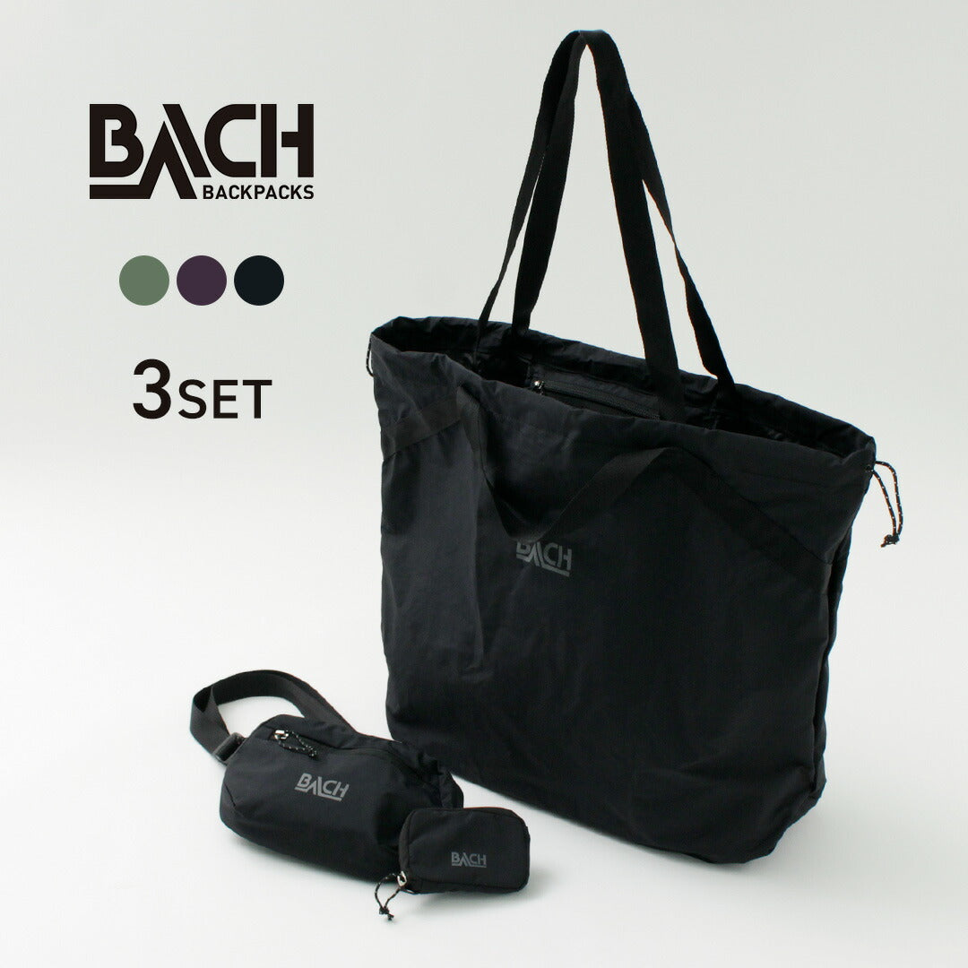 BACH（バッハ） イッツィービッツィー 25L トートバッグセット / 3点セット 鞄 ウエストポーチ ショルダーバッグ コインケース 財布 ウォレット メンズ レディース ユニセックス ITSY BITSY 25L TOTE BAG SET WALLET and POUCH