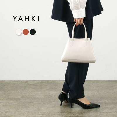 YAHKI（ヤーキ） レザー ハンドバッグ / レディース バッグ 鞄 小さめ 革 フォーマル オケージョン 冠婚葬祭 Leather Hand bag