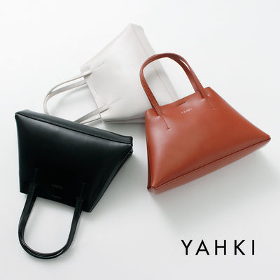YAHKI（ヤーキ） レザー ハンドバッグ / レディース バッグ 鞄 小さめ 革 フォーマル オケージョン 冠婚葬祭 Leather Hand bag