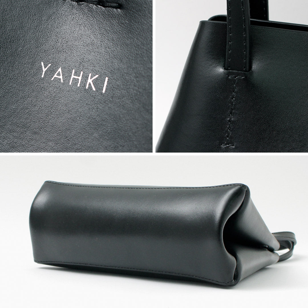 YAHKI（ヤーキ） レザー ハンドバッグ / レディース バッグ 鞄 小さめ 革 フォーマル オケージョン 冠婚葬祭 Leather Hand bag