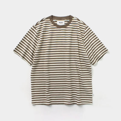 WAX LONDON（ワックスロンドン） ディーン ショートスリーブ ボーダーTシャツ ジョルトストライプ / メンズ トップス 半袖 柄 綿100 コットン DEAN SS TEE / JOLT STRIPE