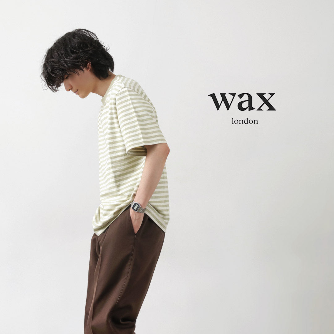 WAX LONDON（ワックスロンドン） ディーン ショートスリーブ ボーダーTシャツ ジョルトストライプ