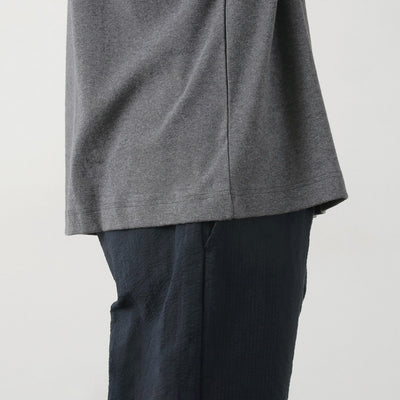GICIPI（ジチピ） ボーンゴラ モックネック リラックスフィット フライス Tシャツ / メンズ トップス 半袖 無地 綿 コットン イタリア製 VONGOLA