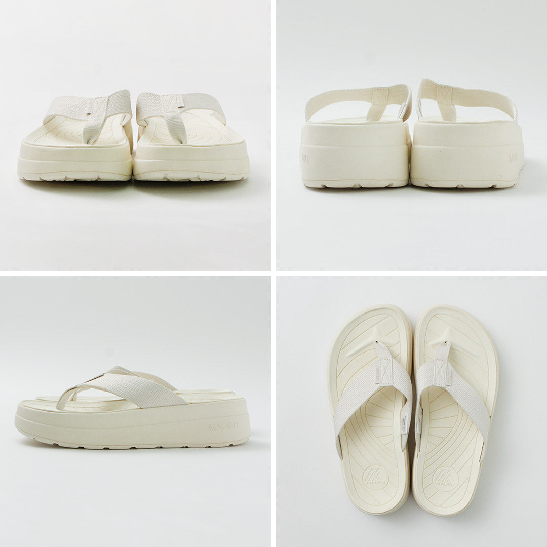 MALIBU SANDALS（マリブサンダルズ） サーフライダー プラットフォーム / ビーチサンダル 厚底 トングストラップ 鼻緒 コンフォート レディース SURFRIDER PLATFORM