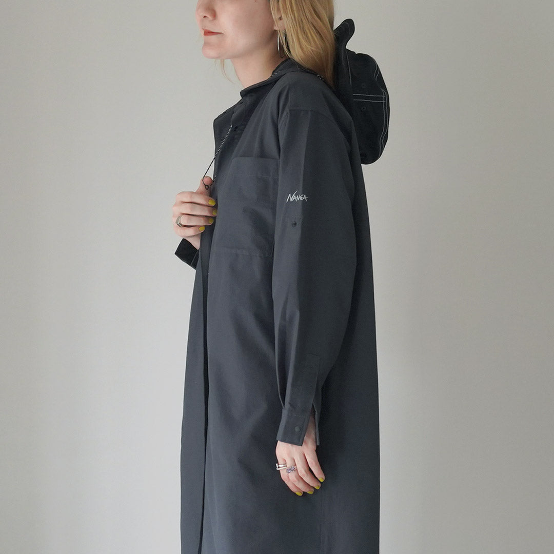 NANGA（ナンガ） エアクロス コンフィーワンピース / レディース シャツワンピース レジャー アウトドア 長袖 AIR CLOTH COMFY ONEPIECE