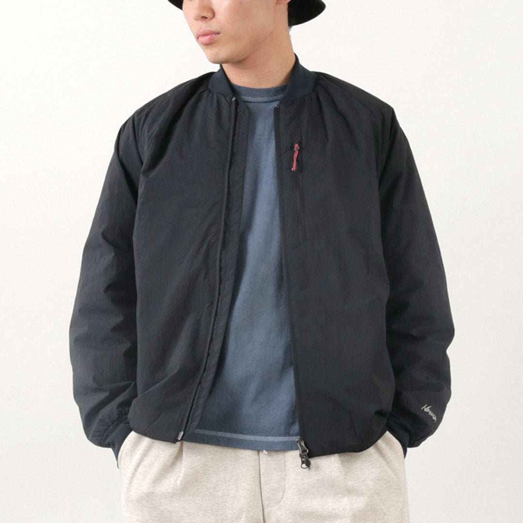 NANGA（ナンガ） ソフトダウン バーシティーブルゾン / ライトアウター ダウン ブルゾン ナイロン トップス メンズ SOFT DOWN VARSITY BLOUSON