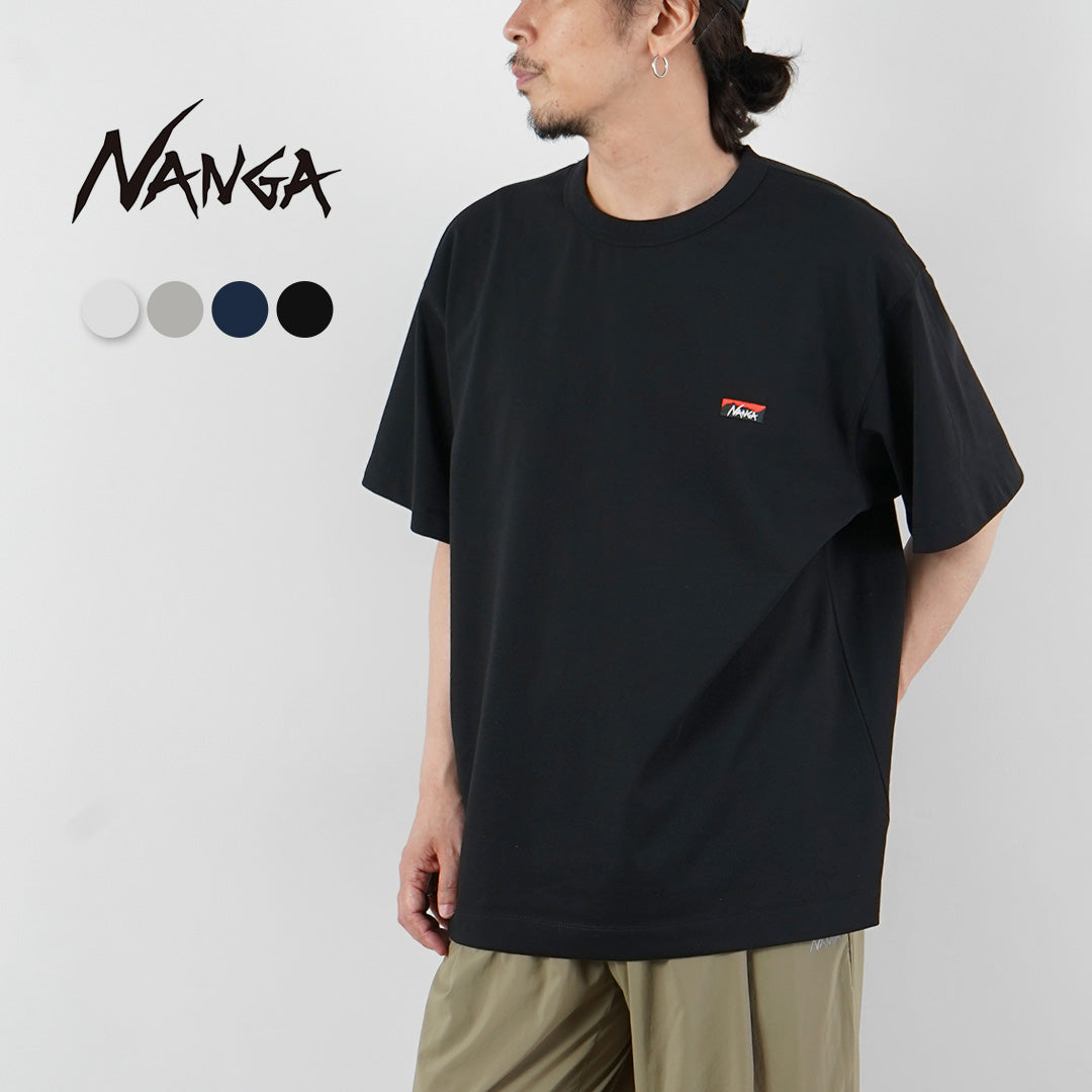 NANGA（ナンガ） エコハイブリッド ボックスロゴ刺繍 Tシャツ
