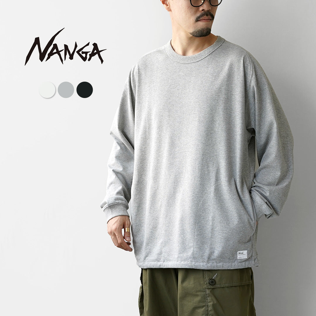 NANGA（ナンガ） エコハイブリッド オーバーサイズ ロングスリーブTシャツ