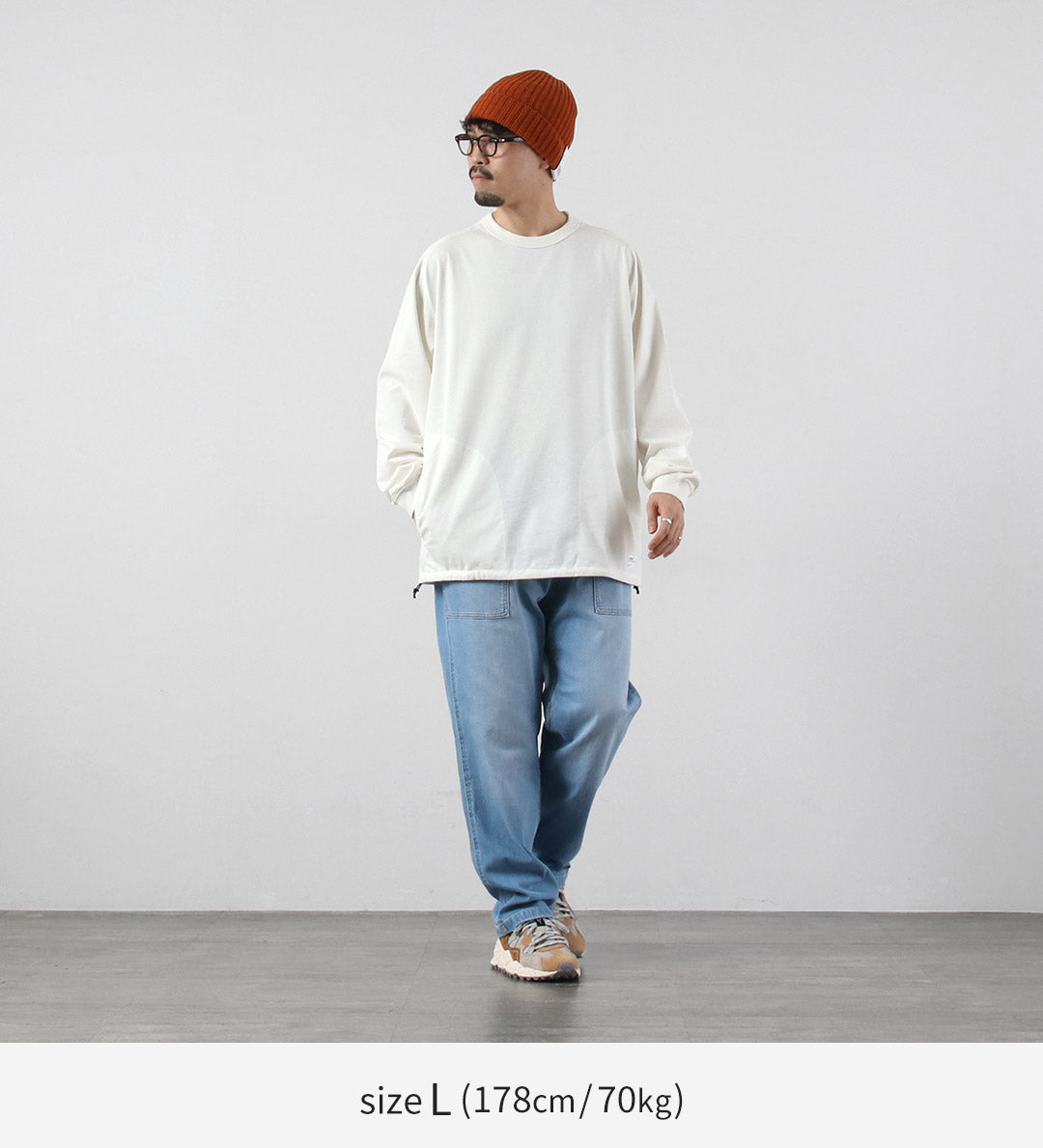 NANGA（ナンガ） エコハイブリッド オーバーサイズ ロングスリーブTシャツ