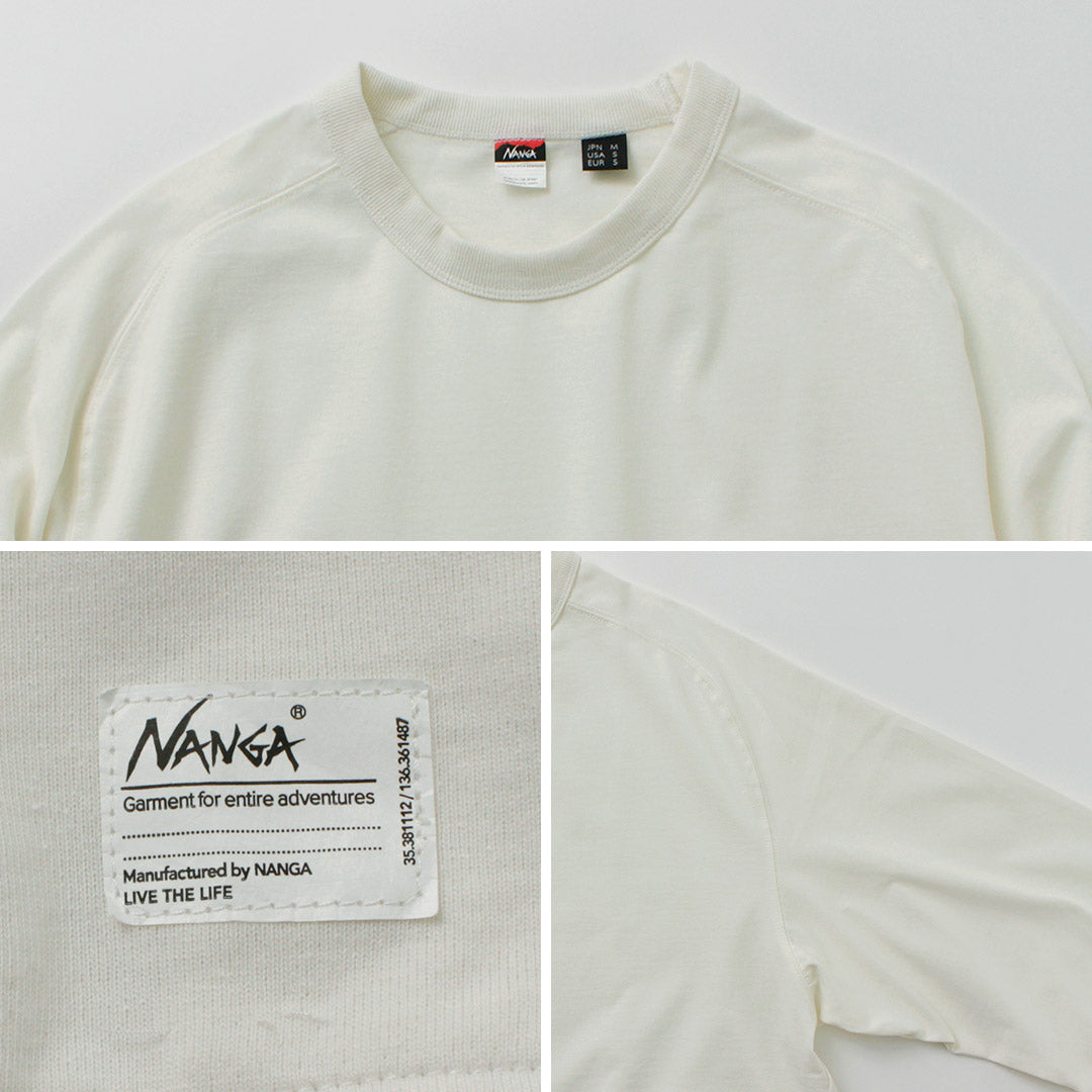 NANGA（ナンガ） エコハイブリッド オーバーサイズ ロングスリーブTシャツ