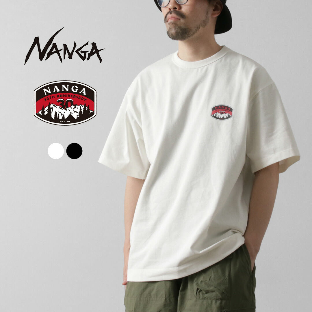 NANGA（ナンガ） エコハイブリッド ナンガ 30thアニバーサリー Tシャツ / メンズ トップス 半袖 ロゴ 30周年 ECO HYBRID NANGA 30TH ANNIVERSARY TEE