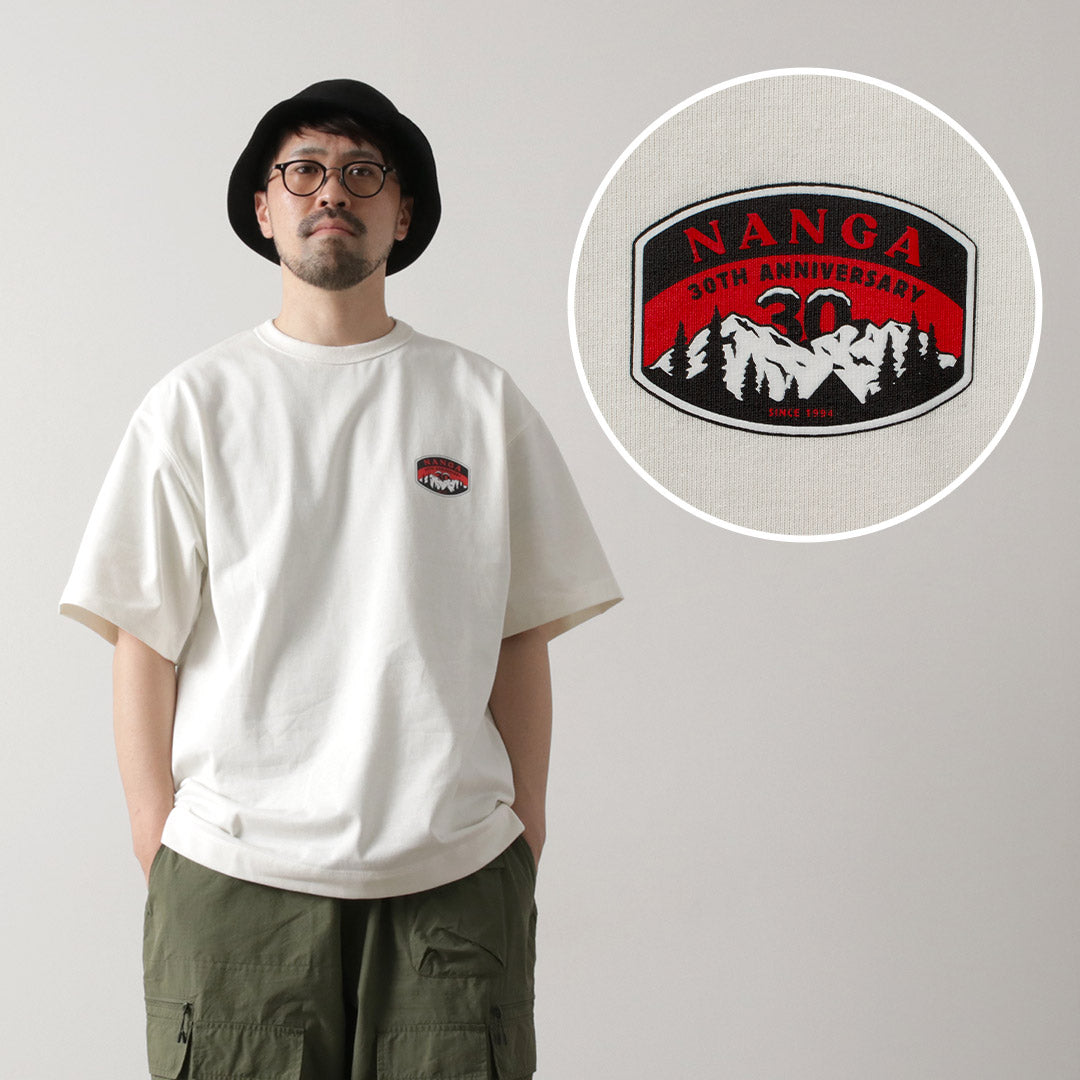 NANGA（ナンガ） エコハイブリッド ナンガ 30thアニバーサリー Tシャツ / メンズ トップス 半袖 ロゴ 30周年 ECO HYBRID NANGA 30TH ANNIVERSARY TEE