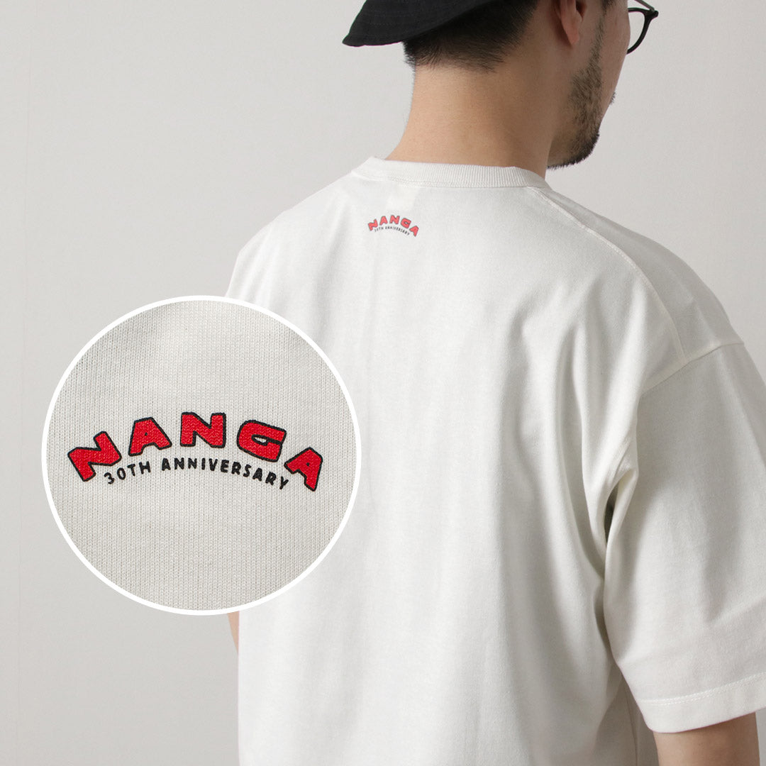 NANGA（ナンガ） エコハイブリッド ナンガ 30thアニバーサリー Tシャツ / メンズ トップス 半袖 ロゴ 30周年 ECO HYBRID NANGA 30TH ANNIVERSARY TEE