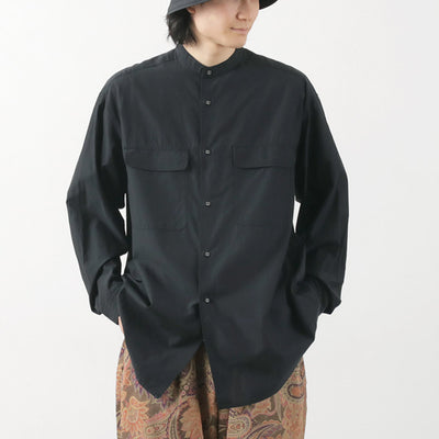 WHITE MOUNTAINEERING（ホワイトマウンテニアリング） バンドカラーシャツ / メンズ 長袖 日本製 BAND COLLAR SHIRT Repose Wear