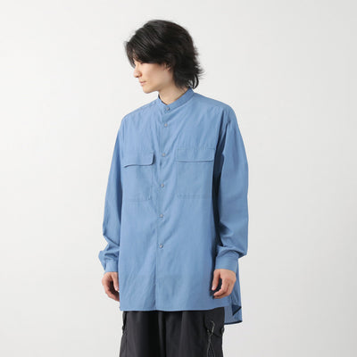 WHITE MOUNTAINEERING（ホワイトマウンテニアリング） バンドカラーシャツ / メンズ 長袖 日本製 BAND COLLAR SHIRT Repose Wear