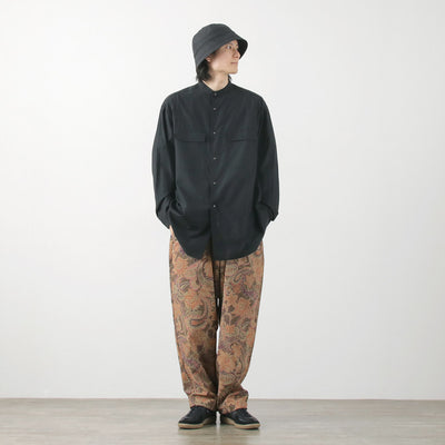 WHITE MOUNTAINEERING（ホワイトマウンテニアリング） バンドカラーシャツ / メンズ 長袖 日本製 BAND COLLAR SHIRT Repose Wear