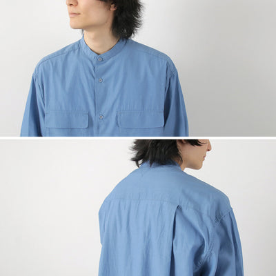 WHITE MOUNTAINEERING（ホワイトマウンテニアリング） バンドカラーシャツ / メンズ 長袖 日本製 BAND COLLAR SHIRT Repose Wear