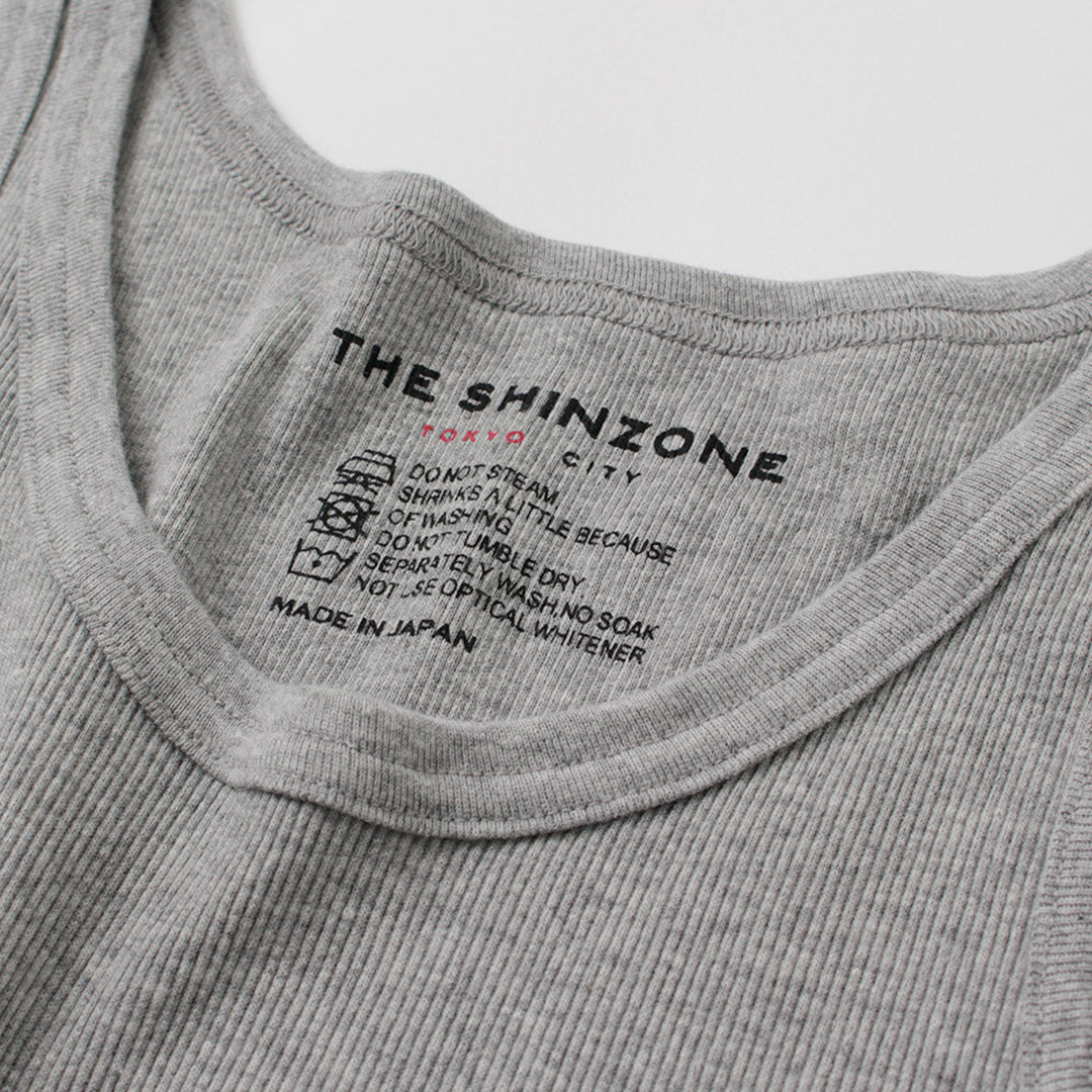 SHINZONE（シンゾーン） リブタンクトップ / レディース インナー 綿100％ コットン 日本製 無地 B00MSCU05 RIB TANK TOP