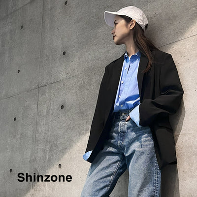 SHINZONE（シンゾーン） ペック シャツ / レディース 長袖 襟付き 綿 コットン オフィス 24SMSBL01 PECK SHIRTS
