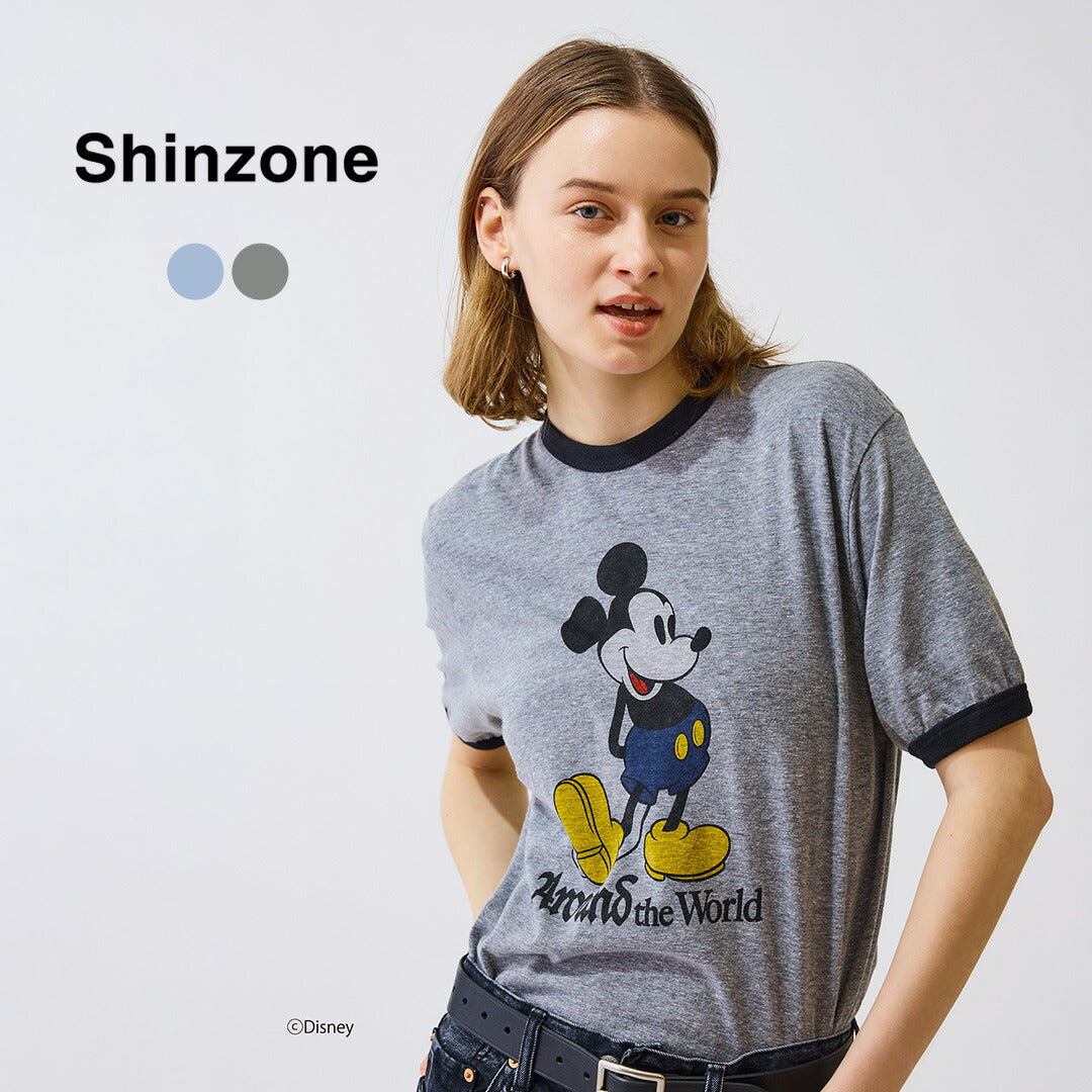 SHINZONE（シンゾーン） ミッキー リンガー TEE / レディース トップス Tシャツ 半袖 24SMSCU09 MICKEY RINGER TEE