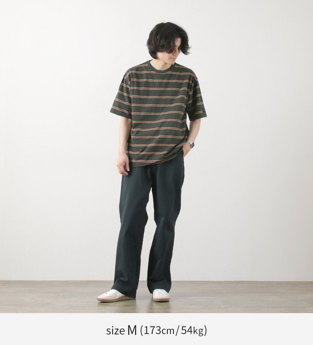 ILL ONE EIGHTY（イルワンエイティー） レトロ ボーダーTシャツ / メンズ レディース ユニセックス トップス カットソー プルオーバー 半袖 綿100 日本製 RETRO BORDER TEE