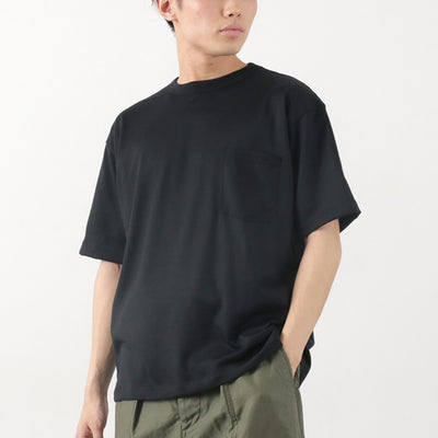 BURLAP OUTFITTER（バーラップアウトフィッター） ショートスリーブ メリノウール ポケットTシャツ / メンズ 半袖 速乾 抗菌 防臭 アウトドア S/S MERINO POCKET TEE