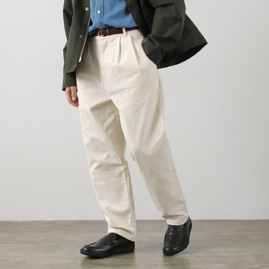 Parages Ropa 【70%OFF】PARAGES(パハージ) ダブルプリーツパンツ コットン|ROCOCO ONLINE STORE