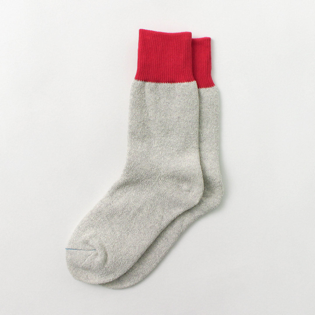 ROTOTO(ロトト） ダブルフェイス クルーソックス シルク＆コットン / メンズ レディース ユニセックス 靴下 綿 日本製 DOUBLE FACE CREW SOCKS SILK &#038; COTTON R1515