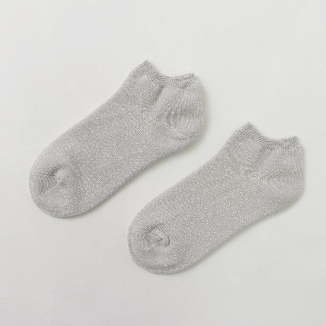 ROTOTO(ロトト）和紙パイル ショートソックス / メンズ レディース ユニセックス 靴下 綿 和紙 日本製 WASHI PILE SHORT SOCKS R1512