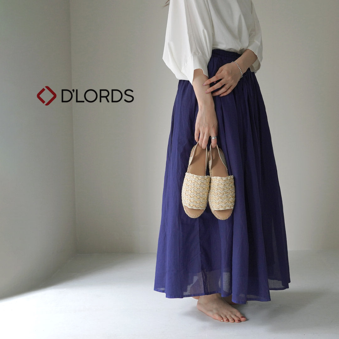 D’LORDS（ディローズ） スリングバック エスパドリーユ / レディース サンダル フラット レザー SlingBack Espadrilles