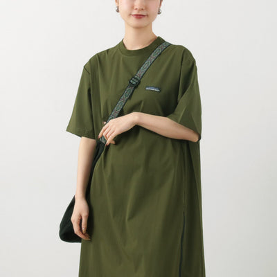 THOUSAND MILE（サウザンドマイル） ショートスリーブ ドレス / レディース ワンピース ロング マキシ 撥水 スリット アウトドア レジャー SHORT SLEEVE DRESS